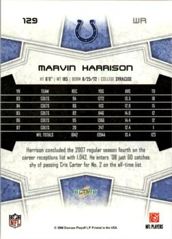 2008 Score - Super Bowl XLIII Black #129 Marvin Harrison Back