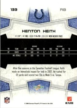 2008 Score - Super Bowl XLIII Black #133 Kenton Keith Back