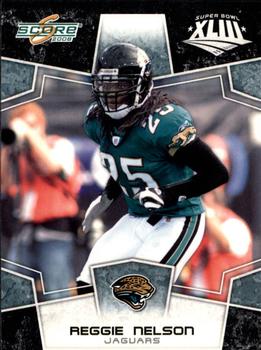 2008 Score - Super Bowl XLIII Black #146 Reggie Nelson Front