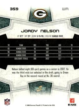 2008 Score - Super Bowl XLIII Black #359 Jordy Nelson Back