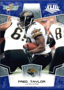 2008 Score - Super Bowl XLIII Blue #139 Fred Taylor Front