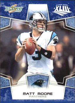 2008 Score - Super Bowl XLIII Blue #40 Matt Moore Front