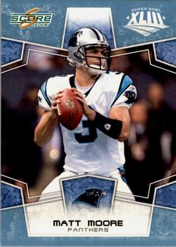 2008 Score - Super Bowl XLIII Light Blue Glossy #40 Matt Moore Front