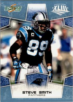 2008 Score - Super Bowl XLIII Light Blue Glossy #41 Steve Smith Front