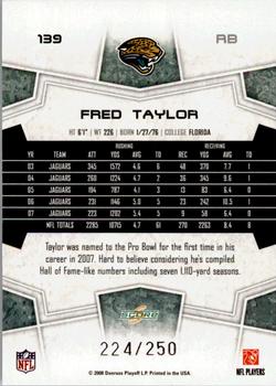 2008 Score - Super Bowl XLIII Light Blue Glossy #139 Fred Taylor Back