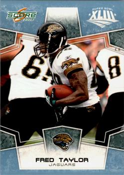 2008 Score - Super Bowl XLIII Light Blue Glossy #139 Fred Taylor Front