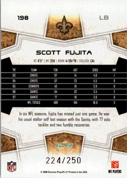 2008 Score - Super Bowl XLIII Light Blue Glossy #198 Scott Fujita Back