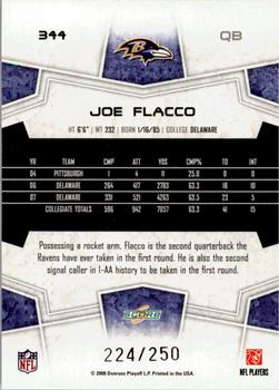 2008 Score - Super Bowl XLIII Light Blue Glossy #344 Joe Flacco Back