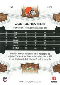 2008 Score - Super Bowl XLIII Gold #73 Joe Jurevicius Back
