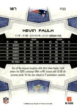 2008 Score - Super Bowl XLIII Gold #187 Kevin Faulk Back