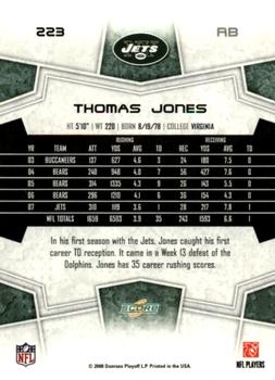 2008 Score - Super Bowl XLIII Gold #223 Thomas Jones Back