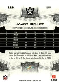 2008 Score - Super Bowl XLIII Gold #228 Javon Walker Back