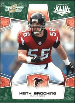 2008 Score - Super Bowl XLIII Green #15 Keith Brooking Front