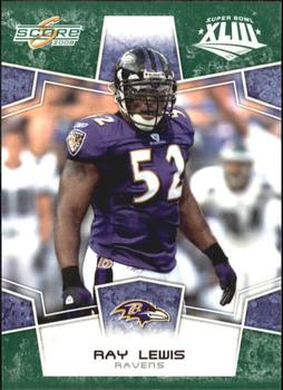 2008 Score - Super Bowl XLIII Green #27 Ray Lewis Front