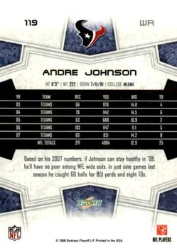 2008 Score - Super Bowl XLIII Green #119 Andre Johnson Back