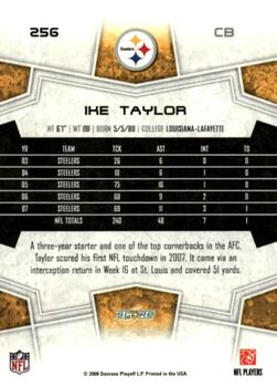 2008 Score - Super Bowl XLIII Green #256 Ike Taylor Back