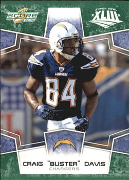 2008 Score - Super Bowl XLIII Green #265 Craig 