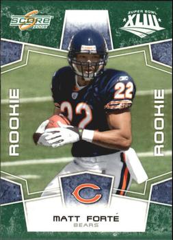2008 Score - Super Bowl XLIII Green #365 Matt Forte Front