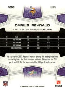 2008 Score - Super Bowl XLIII Green #436 Darius Reynaud Back