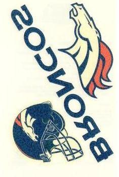 2008 Score - Donruss Team Logo Decals #NNO Denver Broncos Front