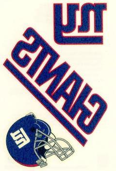 2008 Score - Donruss Team Logo Decals #NNO New York Giants Front