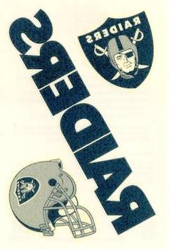 2008 Score - Donruss Team Logo Decals #NNO Oakland Raiders Front