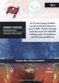 2008 Score - Young Stars Glossy #YS-1 Earnest Graham Back