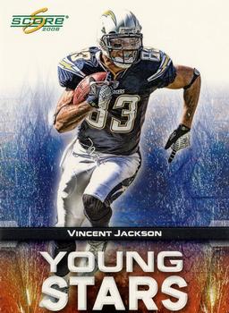 2008 Score - Young Stars Glossy #YS-10 Vincent Jackson Front