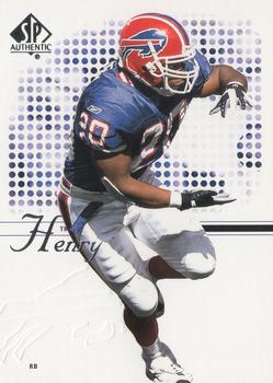 2002 SP Authentic #42 Travis Henry Front