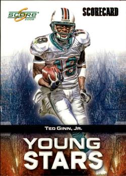 2008 Score - Young Stars Scorecard #YS-3 Ted Ginn Jr. Front