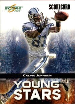 2008 Score - Young Stars Scorecard #YS-5 Calvin Johnson Front