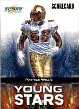 2008 Score - Young Stars Scorecard #YS-13 Patrick Willis Front