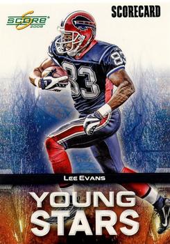 2008 Score - Young Stars Scorecard #YS-14 Lee Evans Front