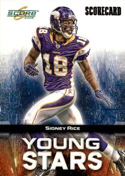 2008 Score - Young Stars Scorecard #YS-23 Sidney Rice Front