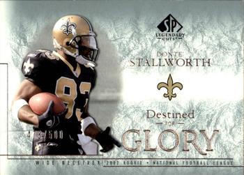 2002 SP Legendary Cuts #131 Donte Stallworth Front