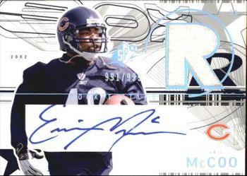 2002 SPx #165 Eric McCoo Front