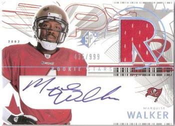 2002 SPx #168 Marquise Walker Front