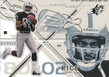 2002 SPx #40 Jerry Rice Front