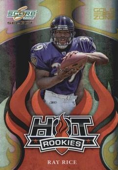 2008 Score Select - Hot Rookies Gold Zone #HR-24 Ray Rice Front