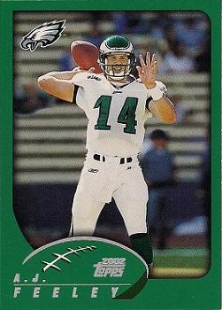 2002 Topps #212 A.J. Feeley Front