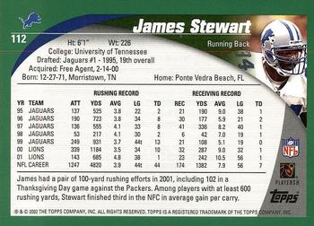 2002 Topps #112 James Stewart Back