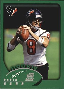2002 Topps #311 David Carr Front