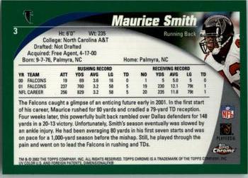 2002 Topps Chrome #3 Maurice Smith Back