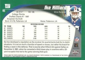 2002 Topps Chrome #45 Ike Hilliard Back