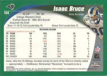 2002 Topps Chrome #104 Isaac Bruce Back