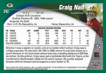 2002 Topps Chrome #242 Craig Nall Back