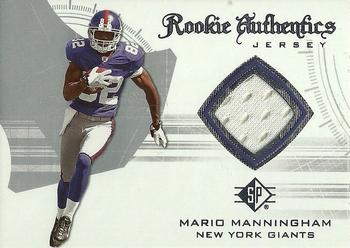 2008 SP Authentic - Rookie Authentics Jerseys #RA-18 Mario Manningham Front