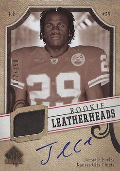 2008 SP Authentic - Rookie Leatherheads Autographs #LH-JC Jamaal Charles Front