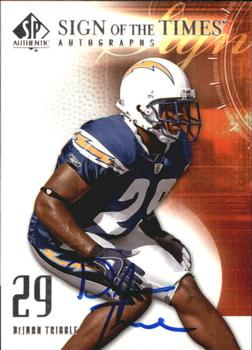 2008 SP Authentic - Sign of the Times #SOT-DT DeJuan Tribble Front