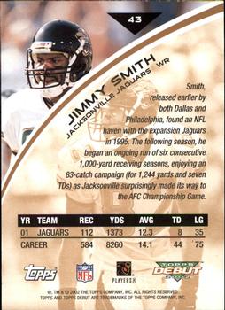 2002 Topps Debut #43 Jimmy Smith Back